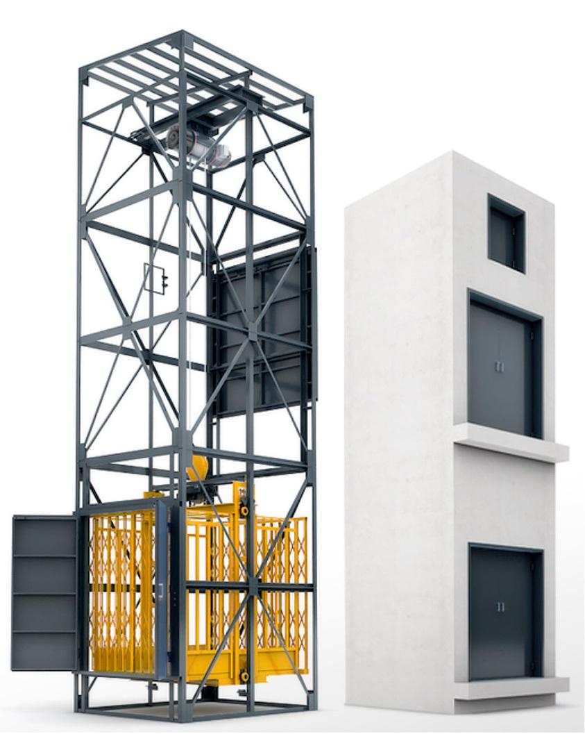 Грузовой шахтный подъемник