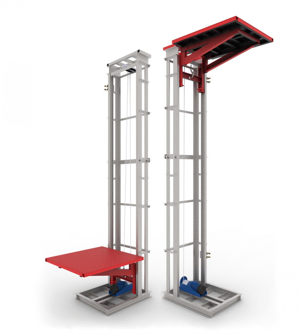 Вертикальный люковый подъемник